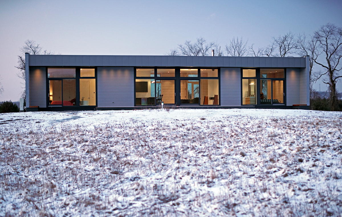 Catamount House, Hillsdale. A 1680-square-foot house built using Cross Laminated Timber to create&nbsp;an energy-efficient enclosure.&nbsp; - Scott Benedict