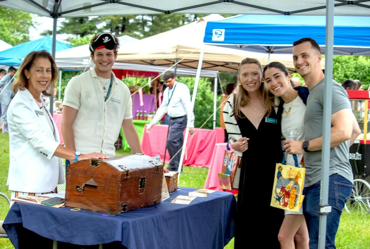 Kathryn Potts, Chief Learning & Engagement Officer - NRM; Nathaniel Zuckerberg, Education Intern - NRM; Leah Manaul, Next Gen Council - NRM; Allie Christopher & Peter Bruen, party guests Kathryn Potts, Chief Learning & Engagement Officer - NRM; Nathaniel Zuckerberg, Education Intern - NRM; Leah Manaul, Next Gen Council - NRM; Allie Christopher & Peter Bruen, party guests