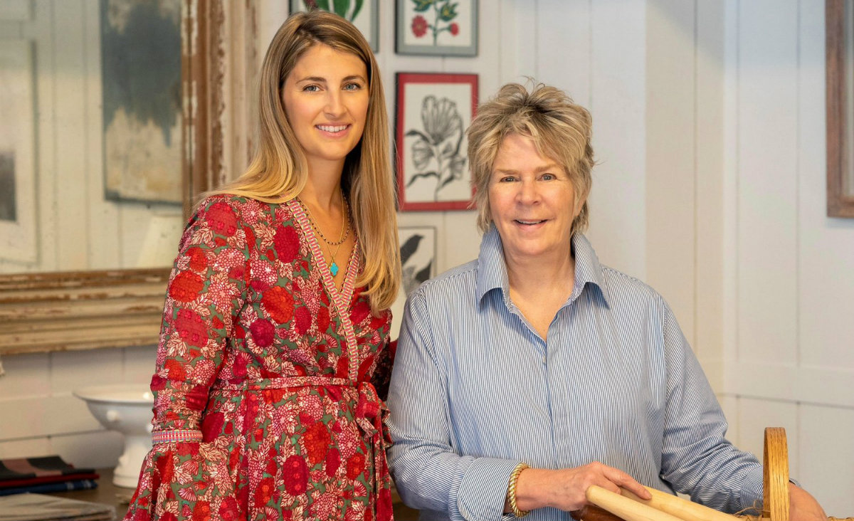 Shop manager&nbsp;Christina van Hengel and Bunny Williams. Photo by Anne Day