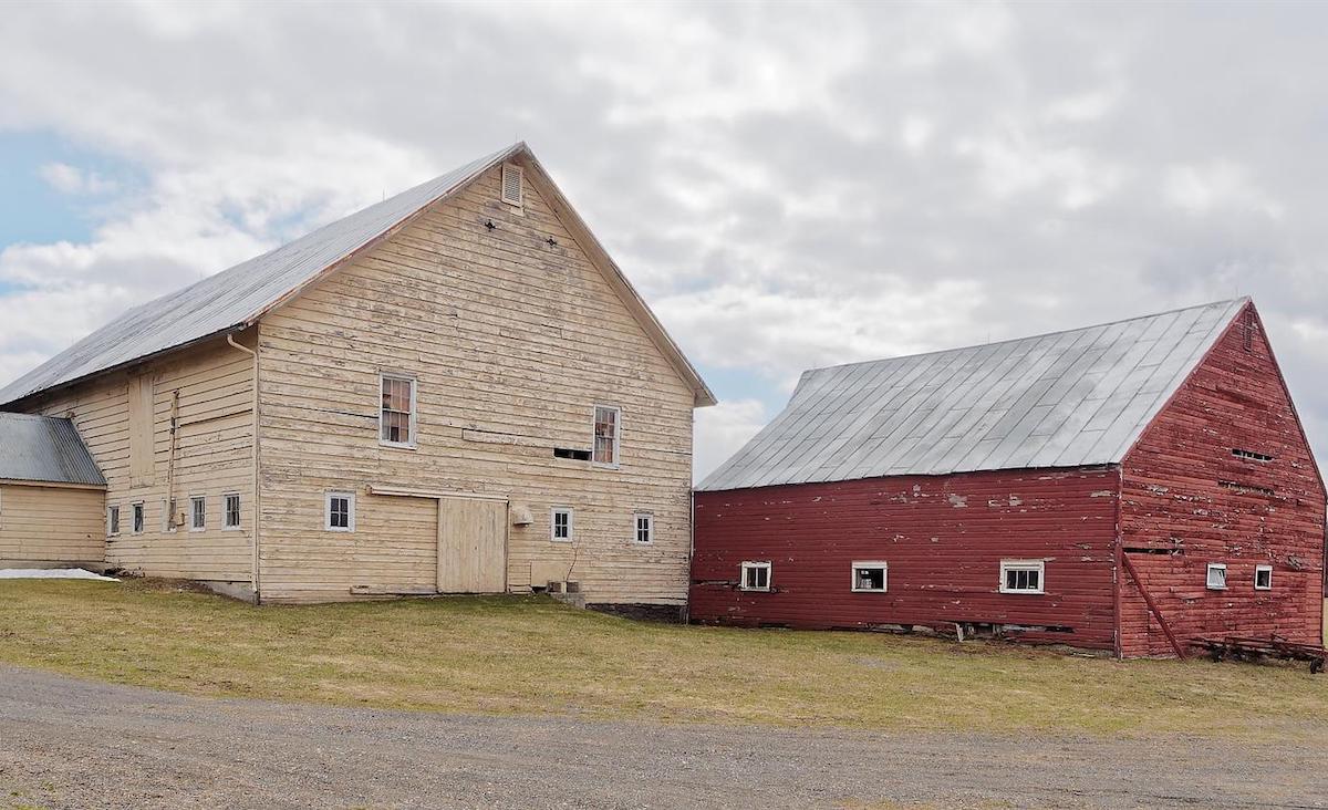Dutch barn and huge dairy barn&nbsp;