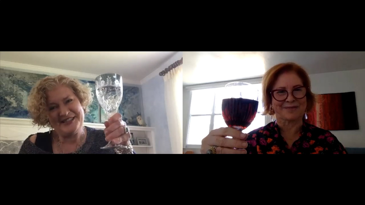 A virtual toast from gala co-chairs Heather Wells Heim and Claudia Perlis A virtual toast from gala co-chairs Heather Wells Heim and Claudia Perlis