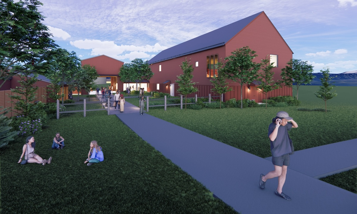 An early rendering of the future center. An early rendering of the future center.