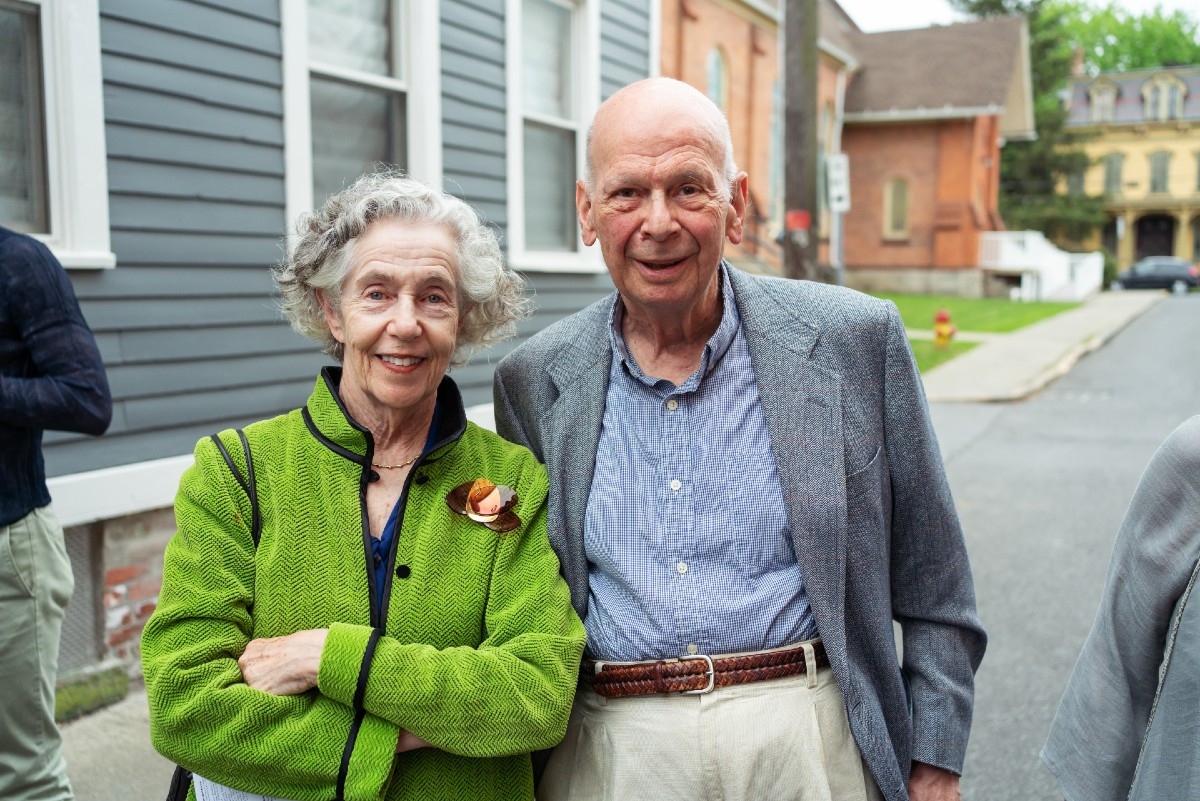 Elaine Koss and Donald Gellert, a Hudson Hall board member