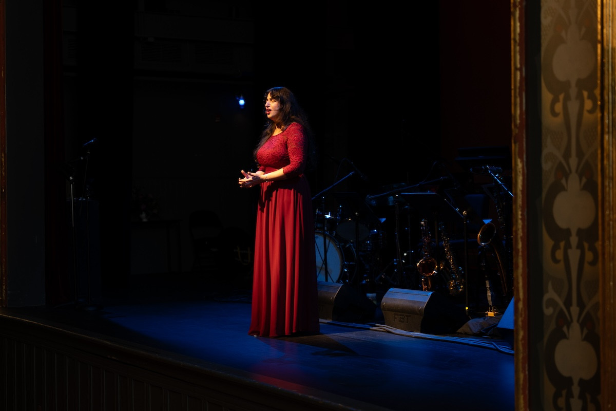 Rana Mizadegan preforms.