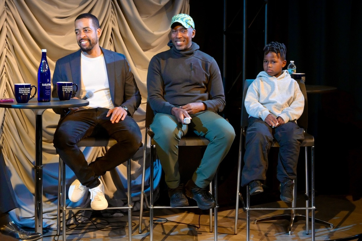 Filmmaker Rashad Ernesto Green, actor and filmmaker Ntare Guma Mbaho Mwine, and Green's son. Filmmaker Rashad Ernesto Green, actor and filmmaker Ntare Guma Mbaho Mwine, and Green's son.