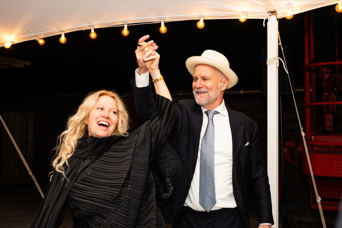 Gigi Danziger & Albert Wenger, honorees of this year's Upstate Benefit. - Karen Pearson. Courtesy Art Omi. Gigi Danziger & Albert Wenger, honorees of this year's Upstate Benefit. - Karen Pearson. Courtesy Art Omi.