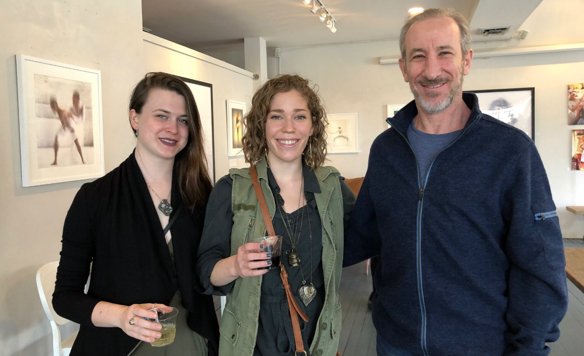 Photographer Rob Grien with Amy Motson and Jane Krantz, who is the model for some of his exhibited works. Photographer Rob Grien with Amy Motson and Jane Krantz, who is the model for some of his exhibited works.