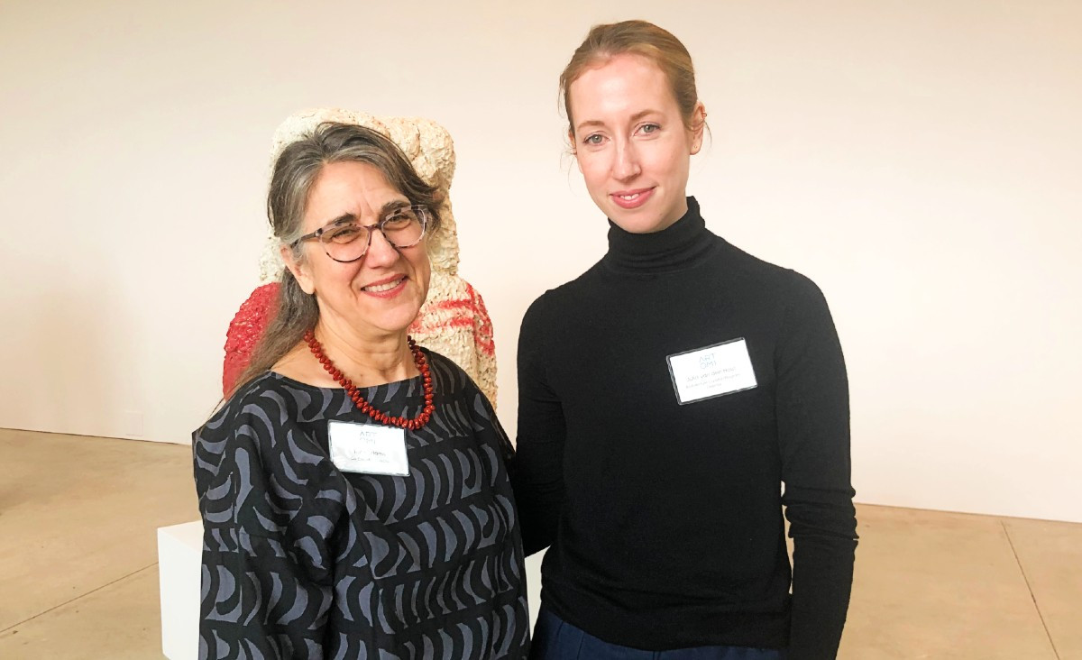Ruth Adams, Art Omi&#39;s co-executive director, with&nbsp;Julia van den Hout, architecture curator and residency program director