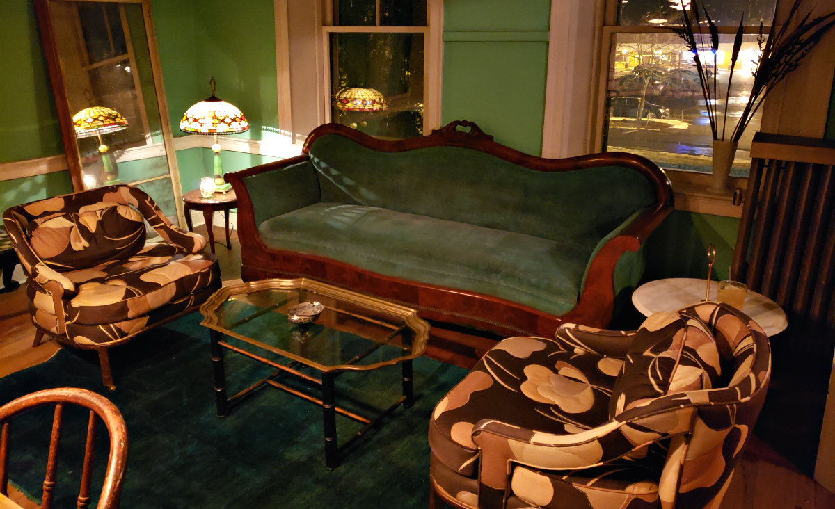 One of the upstairs rooms