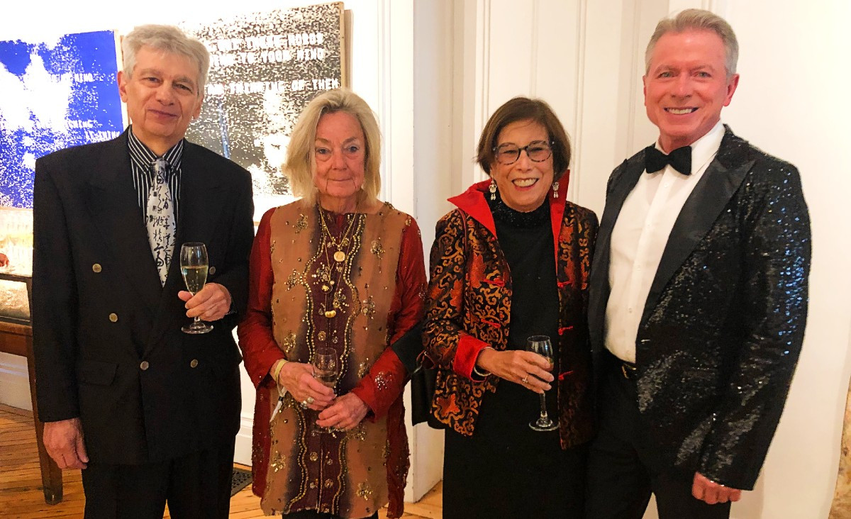 Tony Albino, Marianne Thorsen, Dawn Tsien, and Paul Barrett, secretary of Hudson Hall&#39;s board of directors