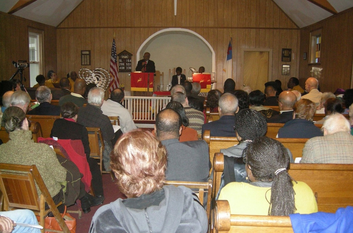 Worshipers at Clinton A.M.E. Zion Church in 2009 Worshipers at Clinton A.M.E. Zion Church in 2009