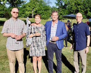 Mike Amsden,&nbsp;Mary Casey,&nbsp;Kevin Casey&nbsp;and Wilderstein Executive Director&nbsp;Greg Sokaris.
