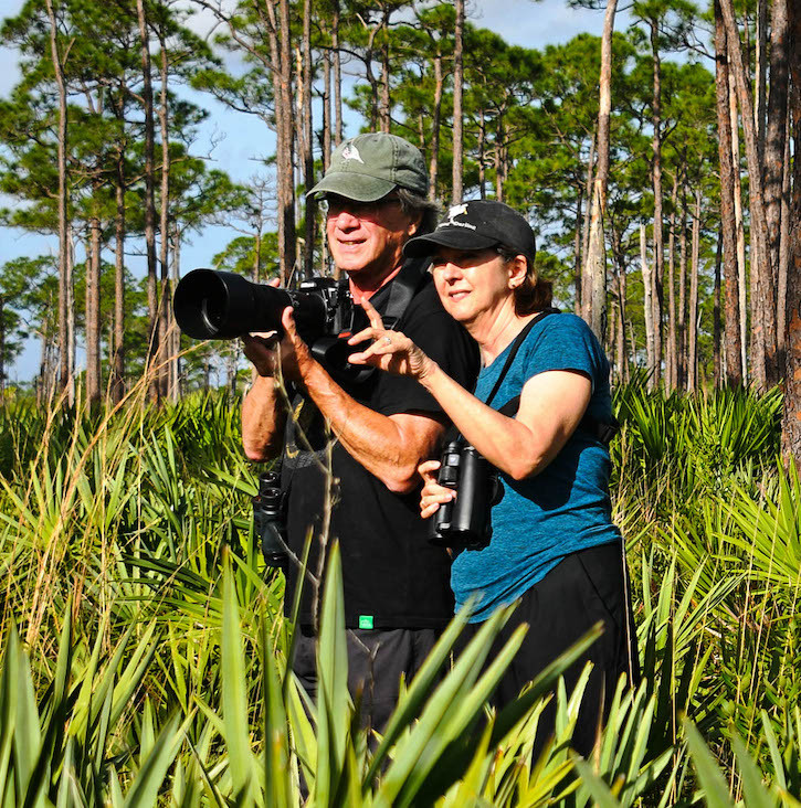 Anders and Beverly Gyllenhaal in the field. Photo by Pete Cross