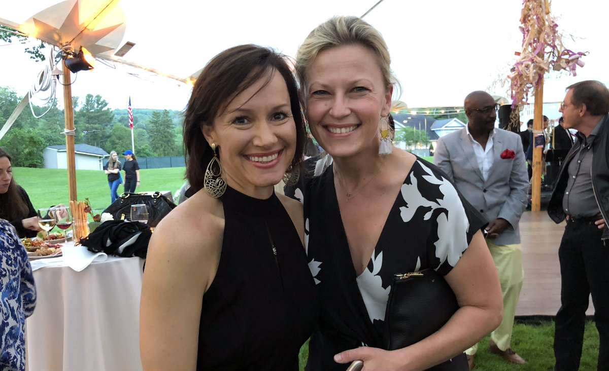 Suzanne Paxton and Barbara Ellis, who is spokesperson for U.S. Representative Jahana Hayes. Suzanne Paxton and Barbara Ellis, who is spokesperson for U.S. Representative Jahana Hayes.