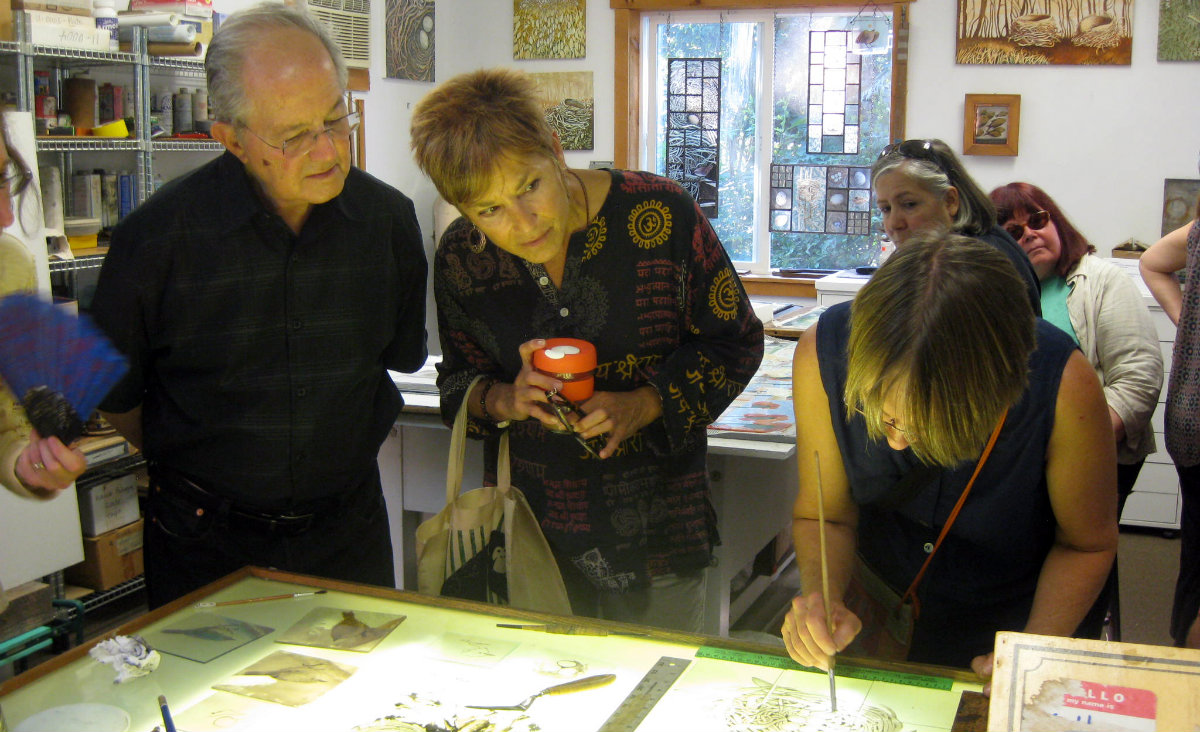 Glass artist Dea Archbold, Germantown. Photo: Joanna Hess Glass artist Dea Archbold, Germantown. Photo: Joanna Hess