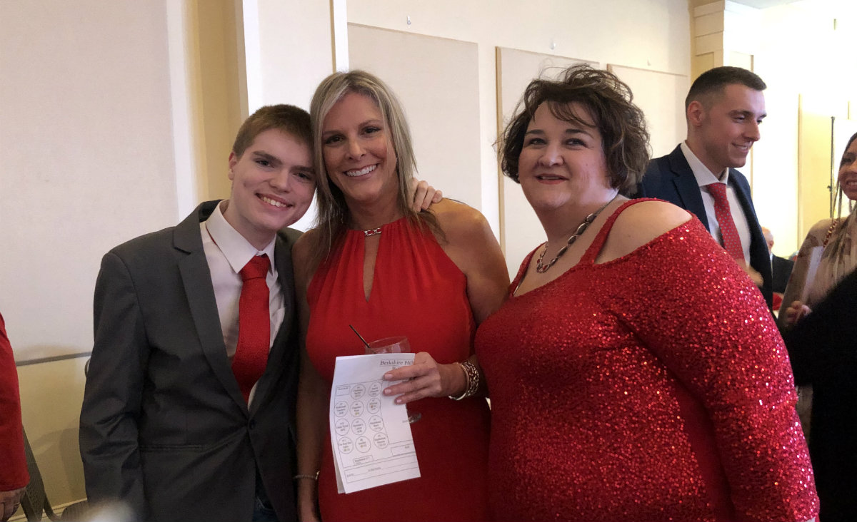 Shea MacPherson, Robin MacPherson, who is chair of the Berkshire Autism Initiative, and Sharon Coe, a committee member