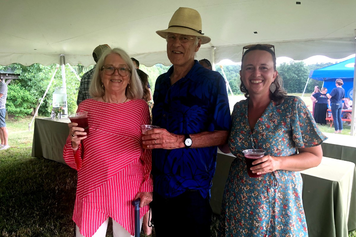 Susan Ball, John Brigham, and Julie Cerny, The Sylvia Center&#39;s garden manager