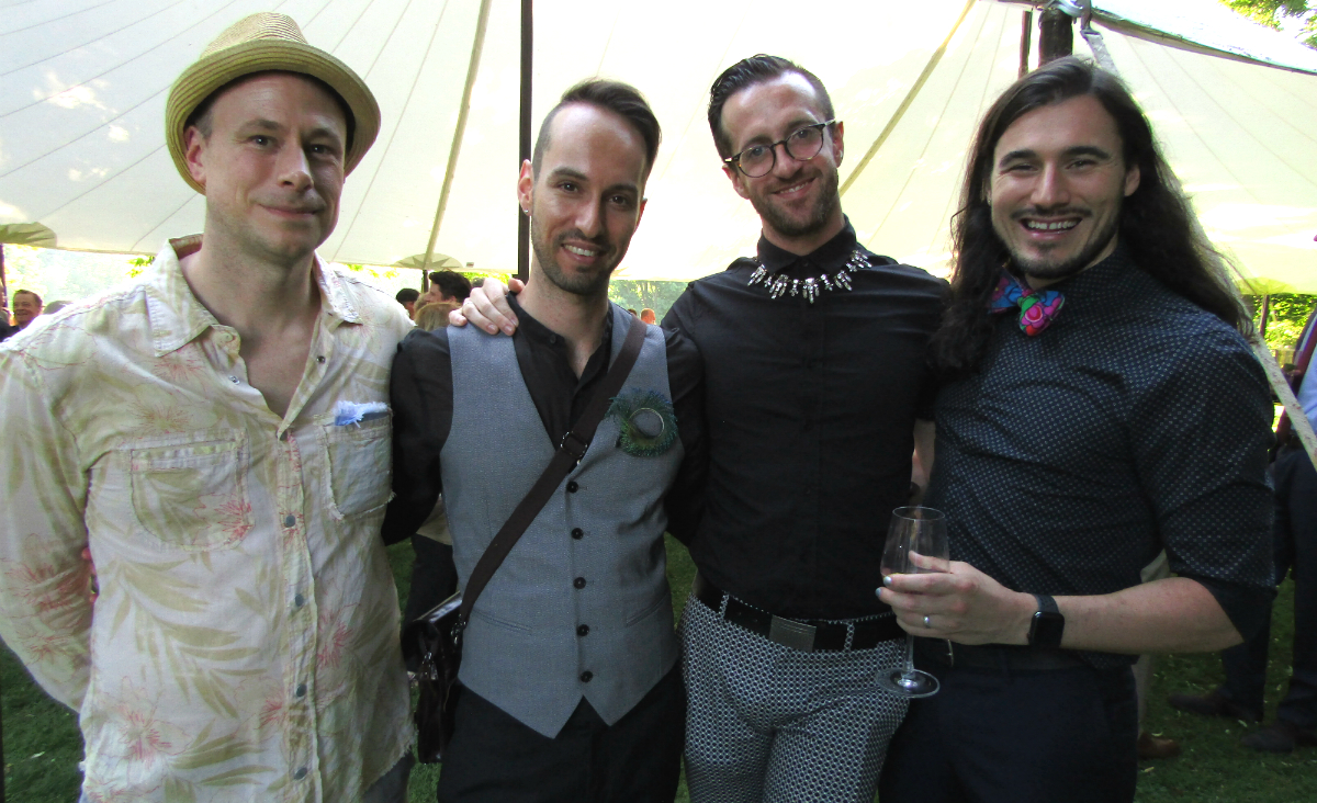 The Fisher Center&#39;s Executive Director Bob Bursey with Mati Gelman, Tony Mitch and advisory board member S. Asher Gelman