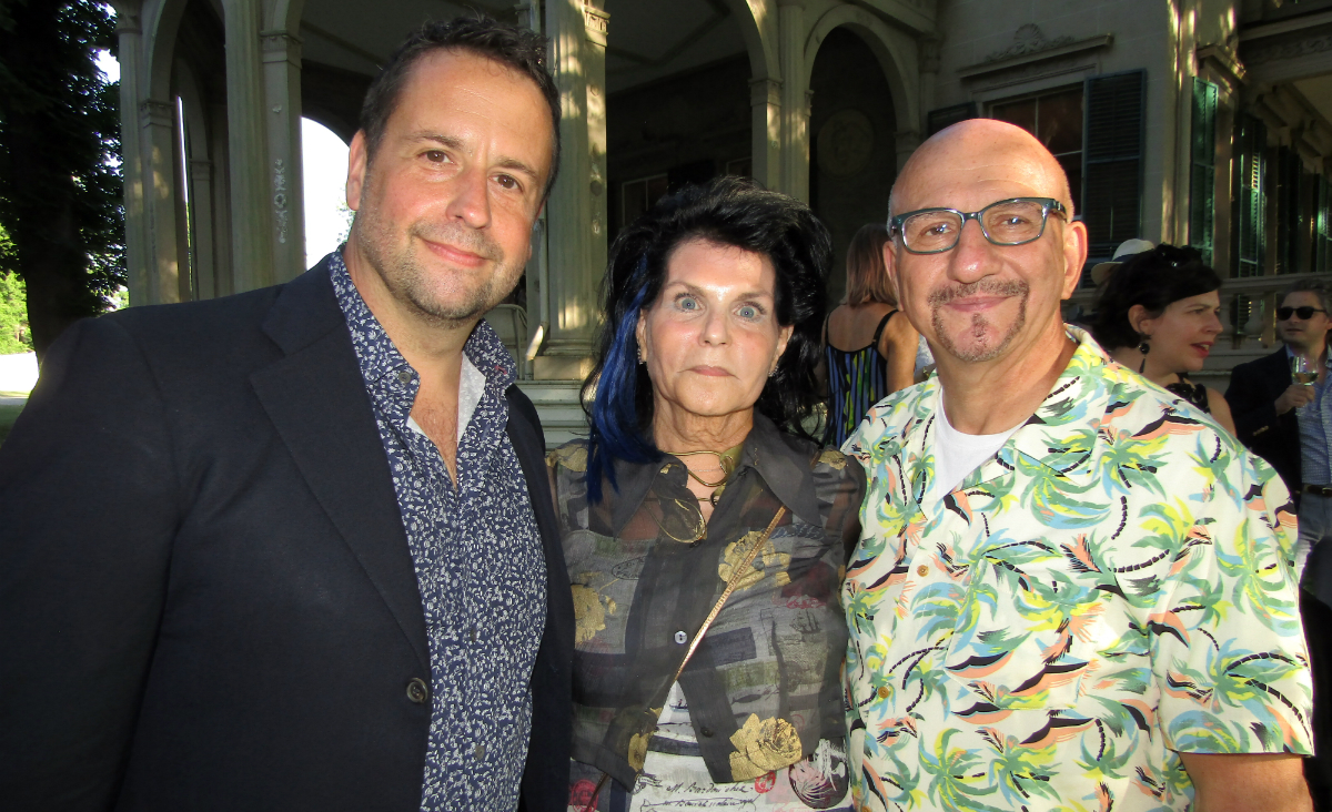 Gideon Lester,&nbsp;artistic director&nbsp;of theater and dance at the Fisher Center, with advisory board members Rebecca Gold and Tony Napoli