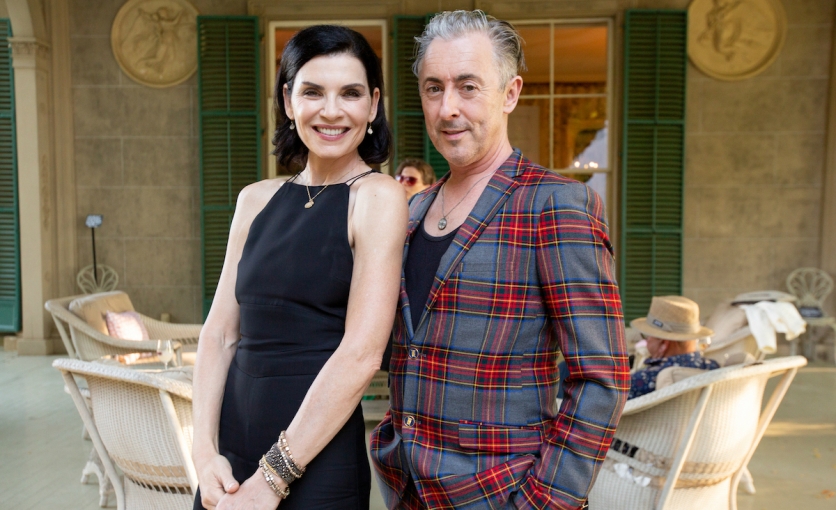 Actors Julianna Margulies and Alan Cumming at Bard College's SummerScape gala. (Photo by David Teng) Actors Julianna Margulies and Alan Cumming at Bard College's SummerScape gala. (Photo by David Teng)