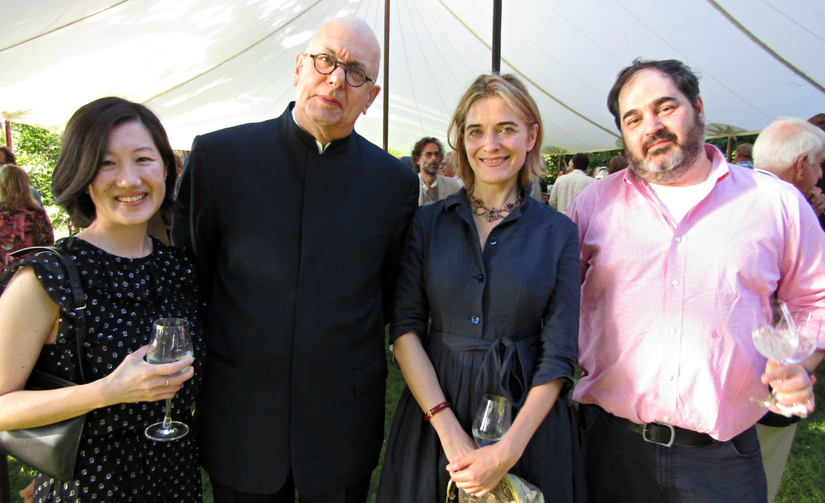 Kaatsbaan&#39;s Executive Director Sonja Kostich with Bard College President Leon Botstein, Elena Siyanko, executive director of&nbsp;PS21, and Louis Venturelli