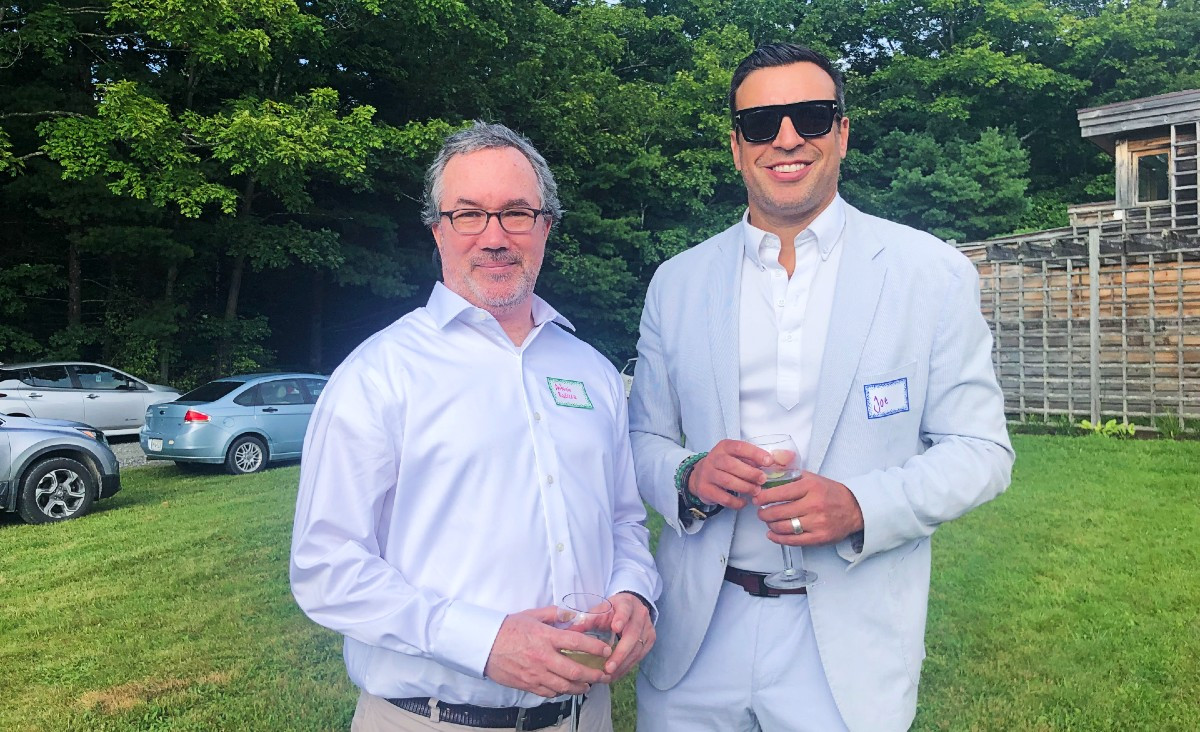 Antonio Barrera and Joe Slotnick, whose wife, Melissa Slotnick, is a new Millay Arts board member