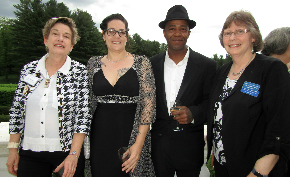 Ute DeFarlo, The Mount's director of development, with Kate Lauzon and Terry Moore of Tyler Street Lab, and BCAC board member Lisa Fletcher-Udel Ute DeFarlo, The Mount's director of development, with Kate Lauzon and Terry Moore of Tyler Street Lab, and BCAC board member Lisa Fletcher-Udel