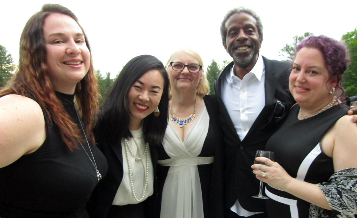 Carly Gaherty, Pittsfield City Councilor Helen Moon, Central Berkshire Habitat for Humanity CEO Carolyn Valli, Bryan House, and Alisa Costa of Working Cities Carly Gaherty, Pittsfield City Councilor Helen Moon, Central Berkshire Habitat for Humanity CEO Carolyn Valli, Bryan House, and Alisa Costa of Working Cities