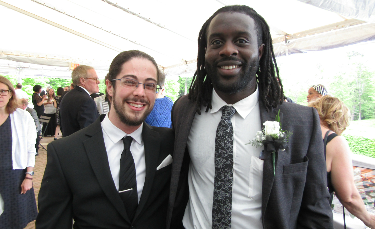 Former BCAC board chair Jeff Lowenstein and BCAC board member AJ Enchill Former BCAC board chair Jeff Lowenstein and BCAC board member AJ Enchill