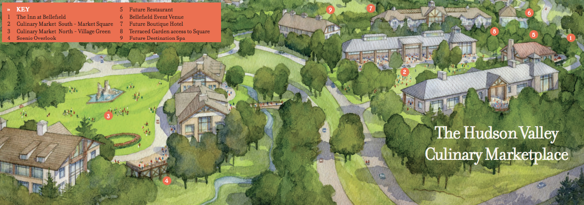 An artist rendering of just part of Bellefield at Historic Hyde Park.