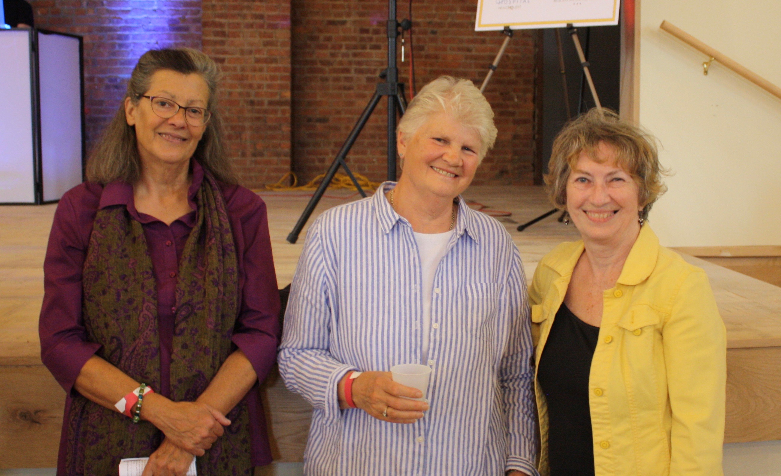 Jayne Boehringer, Kathy Barthes of Pine Plains and Linda Kolts of Millbrook