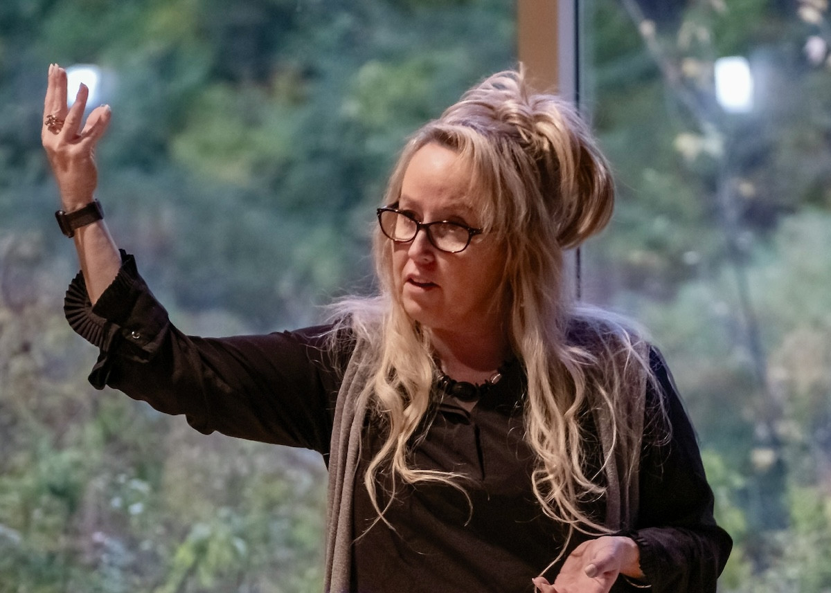 Pam Ellis performs at the Bercshire South Community Center.&nbsp;