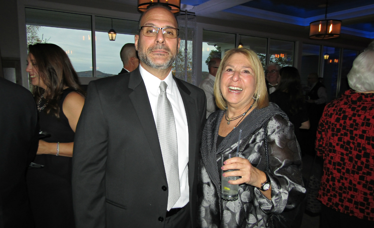 Board chairman Alex Kastrinakis with fellow board member Susan Gold