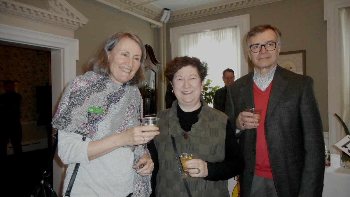 Board member Lee Venolia with Melissa Cragg and Tom Cragg