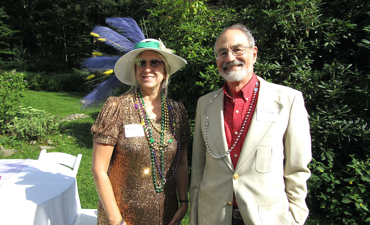 Gala committee member and volunteer Karen Traynor with board member Robert Hoogs