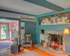 Main level fireplace