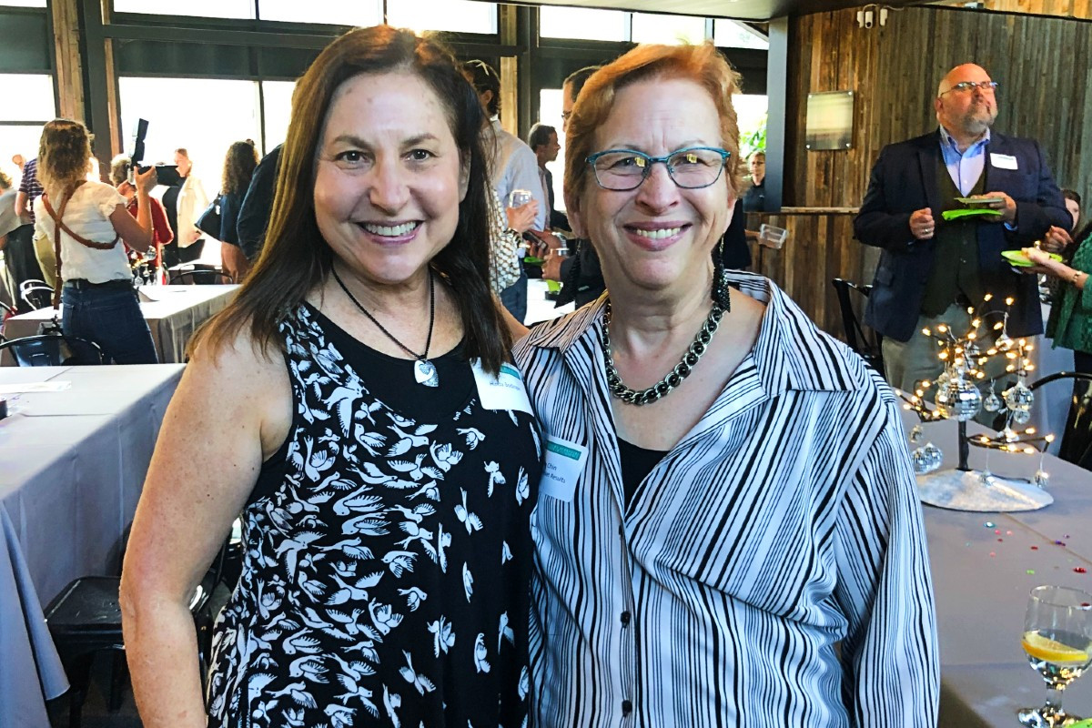 Hinda Bodinger, a Construct, Inc. board member and Amy Chin of Berkshire Net Results Hinda Bodinger, a Construct, Inc. board member and Amy Chin of Berkshire Net Results