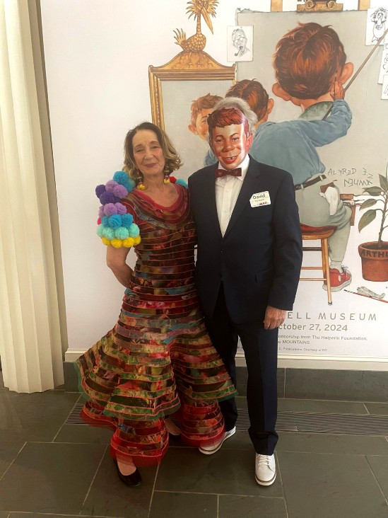 Vicki Bonnington and David Schecker, who never miss an opportunity to dress up.