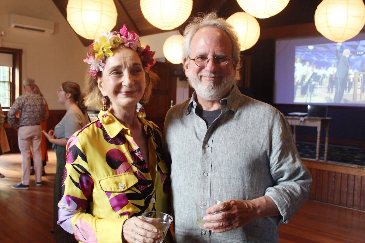 Fashionista Vicki Bonnington, who may hold the record for the most appearances in&nbsp;RI party pictures, and David Schecker