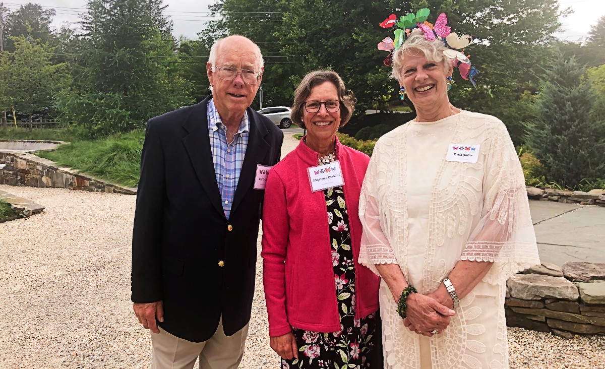 Carl Bradford, Stephanie Bradford, and Dana Audia, who is director of special events at the BBG