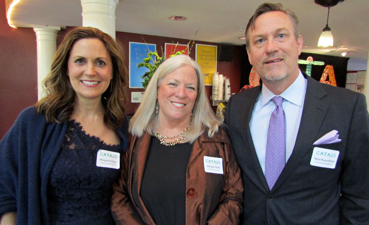 CATA&rsquo;s Executive Director&nbsp;Margaret Keller&nbsp;with board members&nbsp;Deborah Caiola&nbsp;and&nbsp;Neal Maxymillian