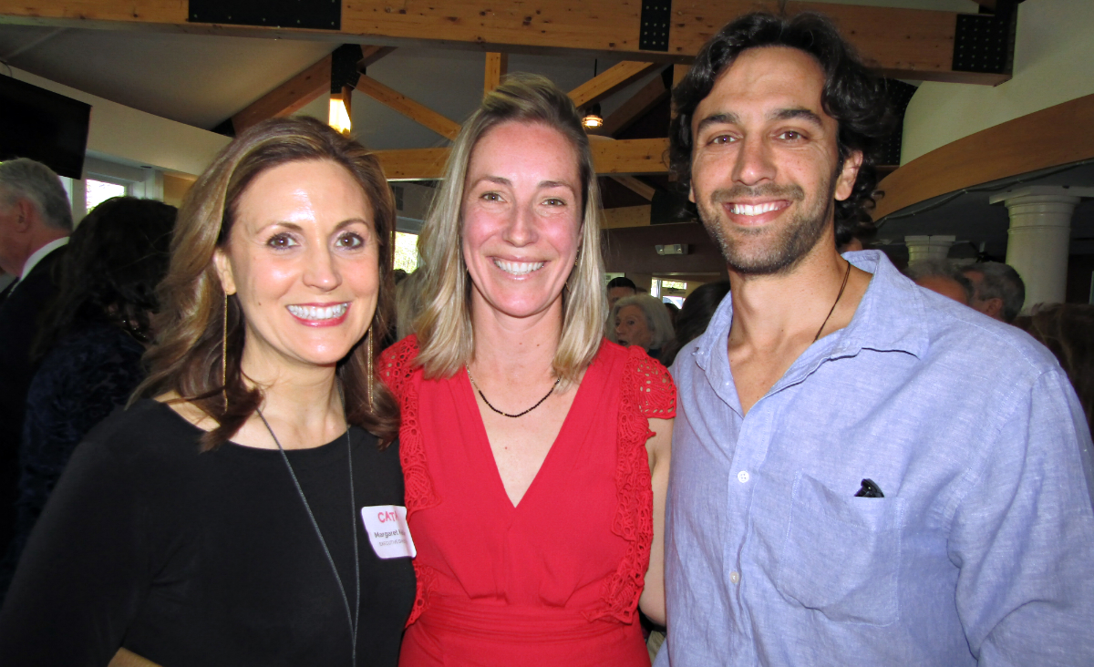CATA Executive Director Margaret Keller with Susanna and Tom Sharpe of Mungy Studios