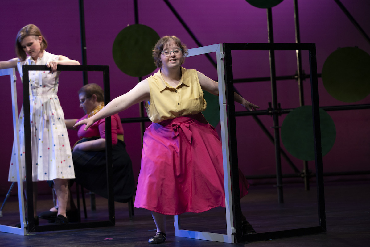 CATA artist Jessica Hansen performs with The Moving Company in "Finding New Rhythms."