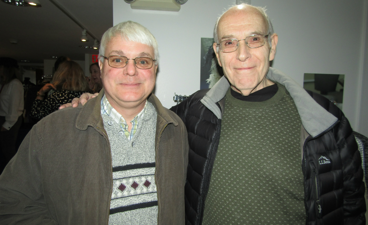 Larry Bettit with Berkshire Humane Society founder Robert Fuster, Sr.