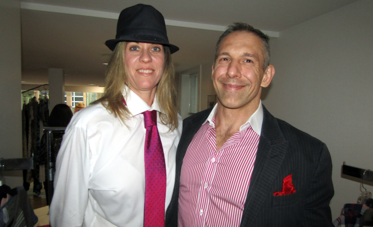 Volunteer Stacey Carver and Allen Harris, both of Berkshire Money Management