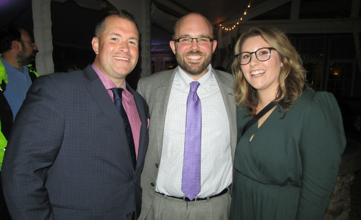 1Berkshire President / CEO Jonathan Butler with its&nbsp;Director of Economic Development Ben Lamb, and Danielle Pellerin