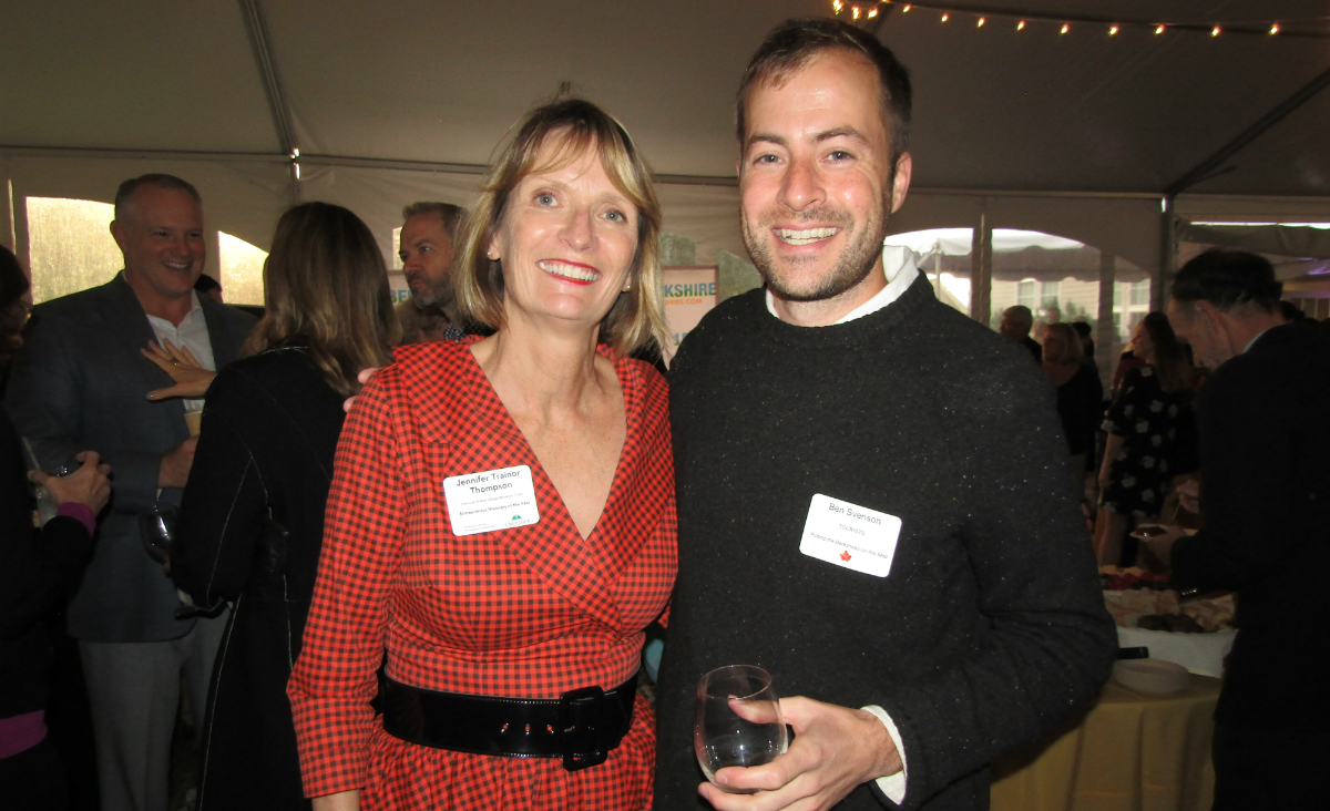 "Entrepreneur / Visionary of the Year" nominee Jennifer Trainer and Ben Svenson from TOURISTS