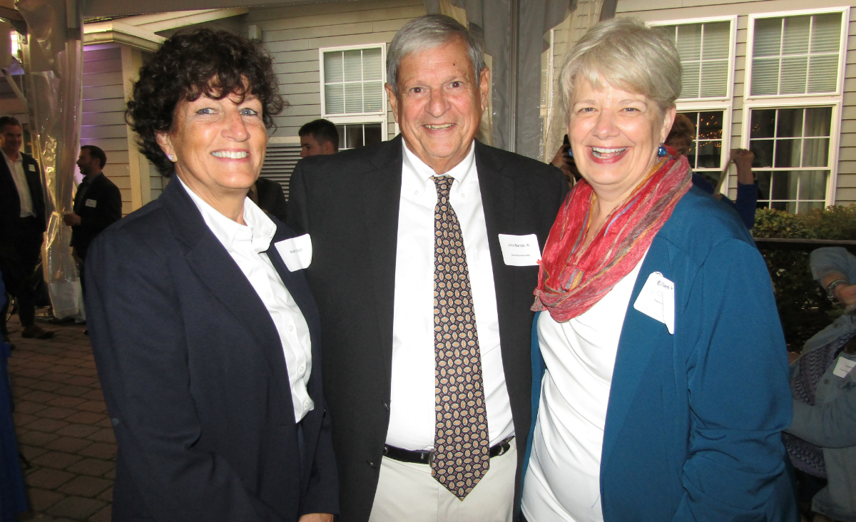 Kathy Wall, Mass. State Representative John Barrett III and Berkshire Community College President Ellen Kennedy