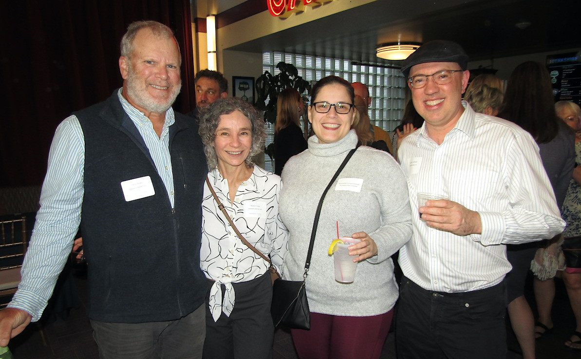 Steve Sears and Maria Cruz, owners of The Stationery Factory, which was a finalist for the Growing/Advancing the Berkshire Economy Award, with Meredith Lynsey Schade and Joshua Needleman Steve Sears and Maria Cruz, owners of The Stationery Factory, which was a finalist for the Growing/Advancing the Berkshire Economy Award, with Meredith Lynsey Schade and Joshua Needleman