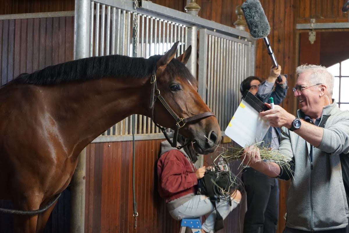 Cesar (Fritz) and producer/assistant director Mark Farrell&nbsp;(photo by&nbsp;Emilija Baksys)